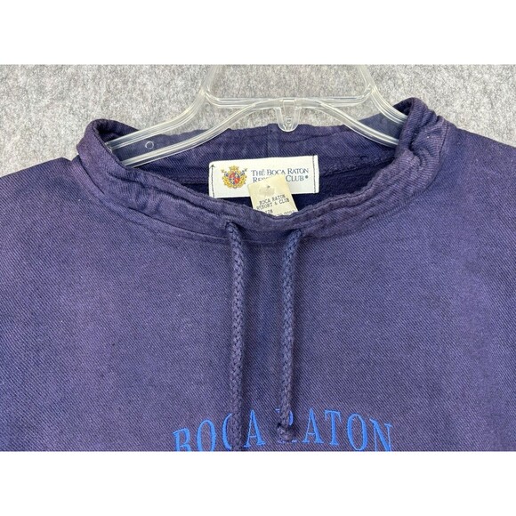 VTG Boca Raton Embroidered Sweatshirt Resort Palm Beach Florida Size S Oversized - Picture 4 of 10
